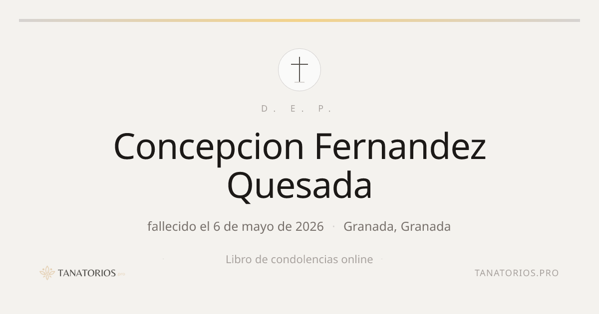 Memorial de Concepcion Fernandez Quesada