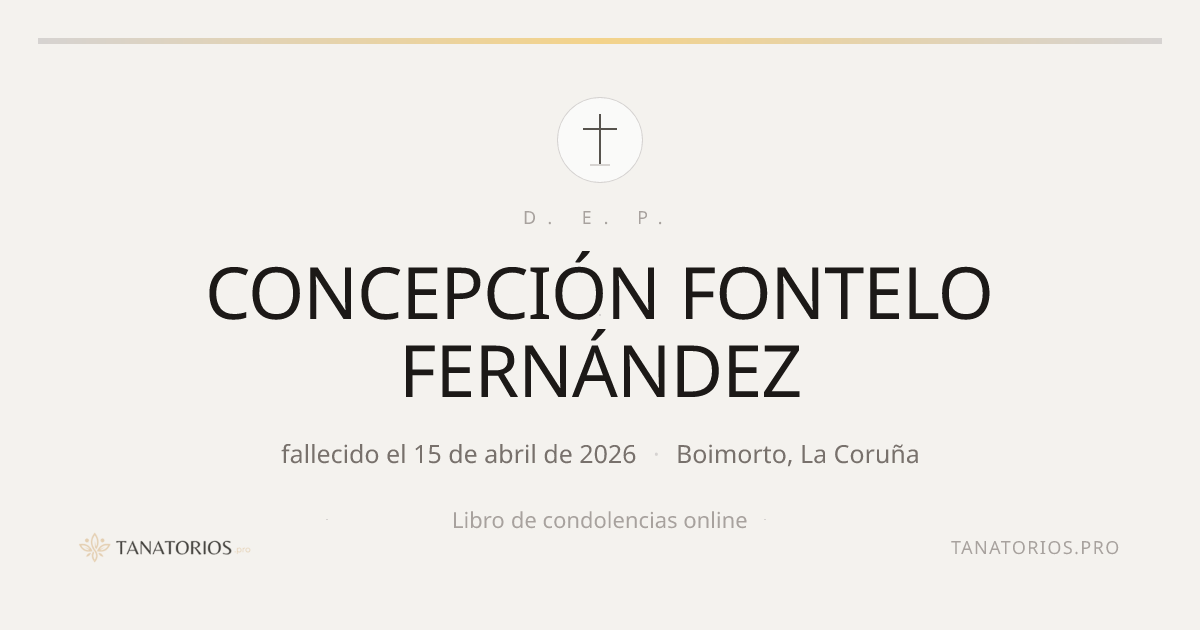 Memorial de CONCEPCIÓN FONTELO FERNÁNDEZ