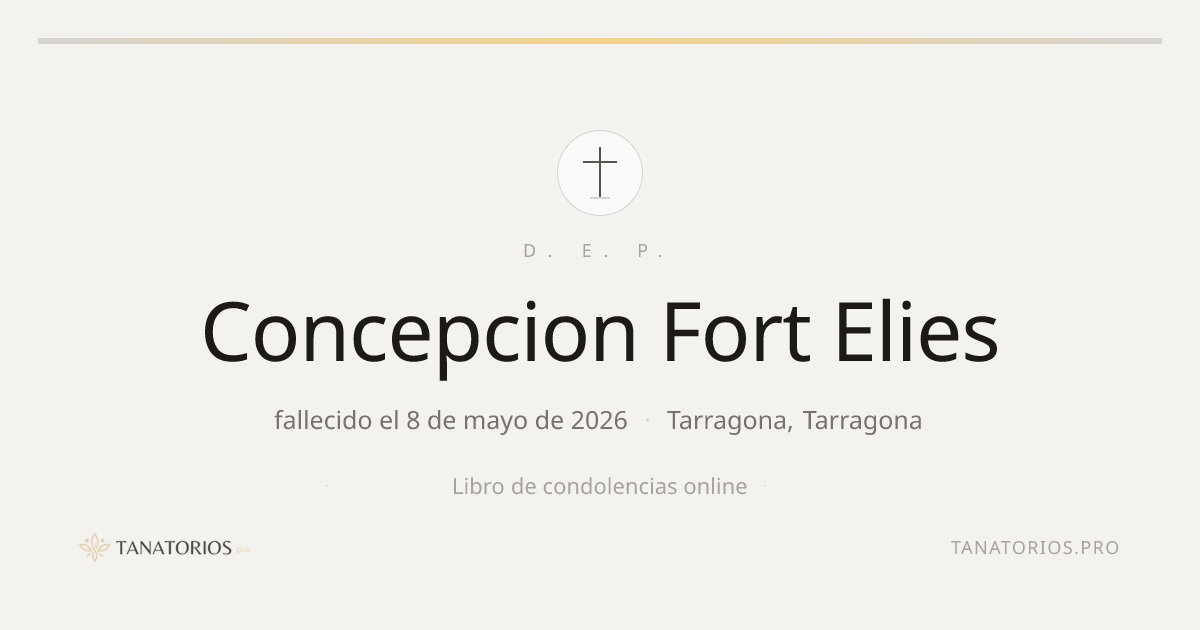 Memorial de Concepcion Fort Elies