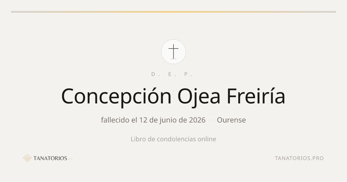 Memorial de Concepción Ojea Freiría