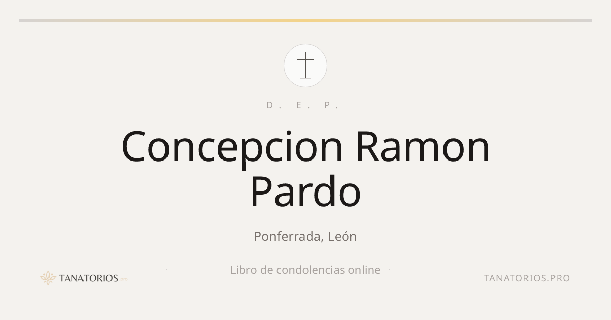 Memorial de Concepcion Ramon Pardo