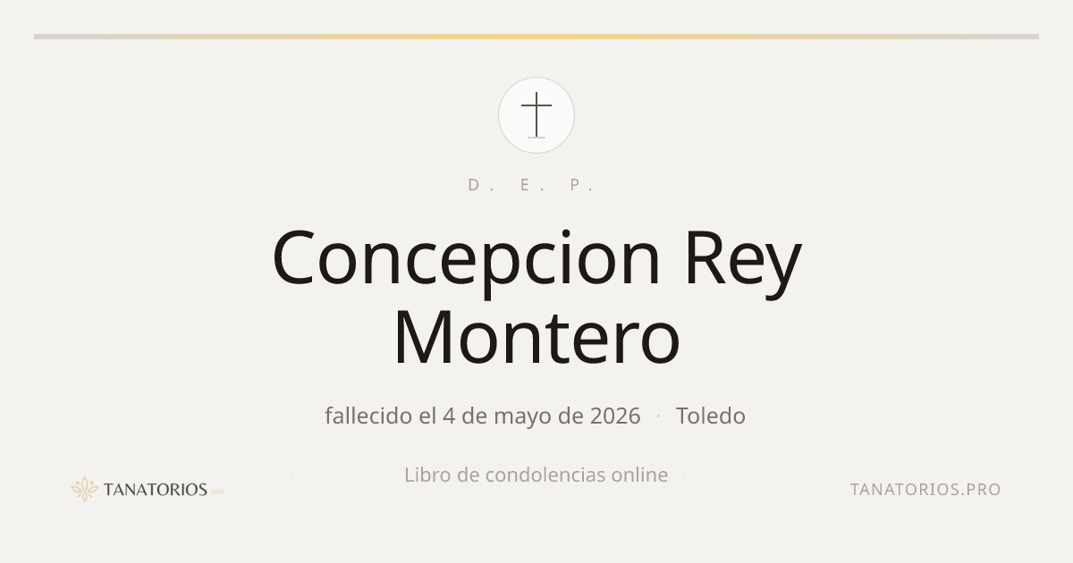 Memorial de Concepcion Rey Montero