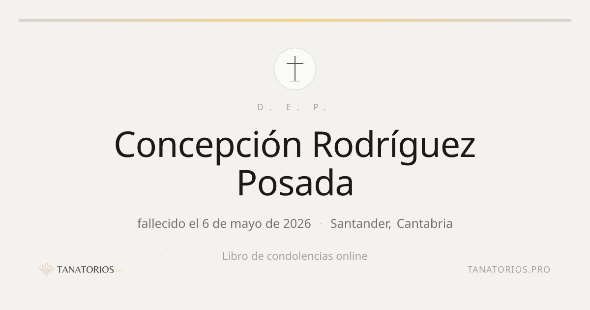 Memorial de Concepción Rodríguez Posada
