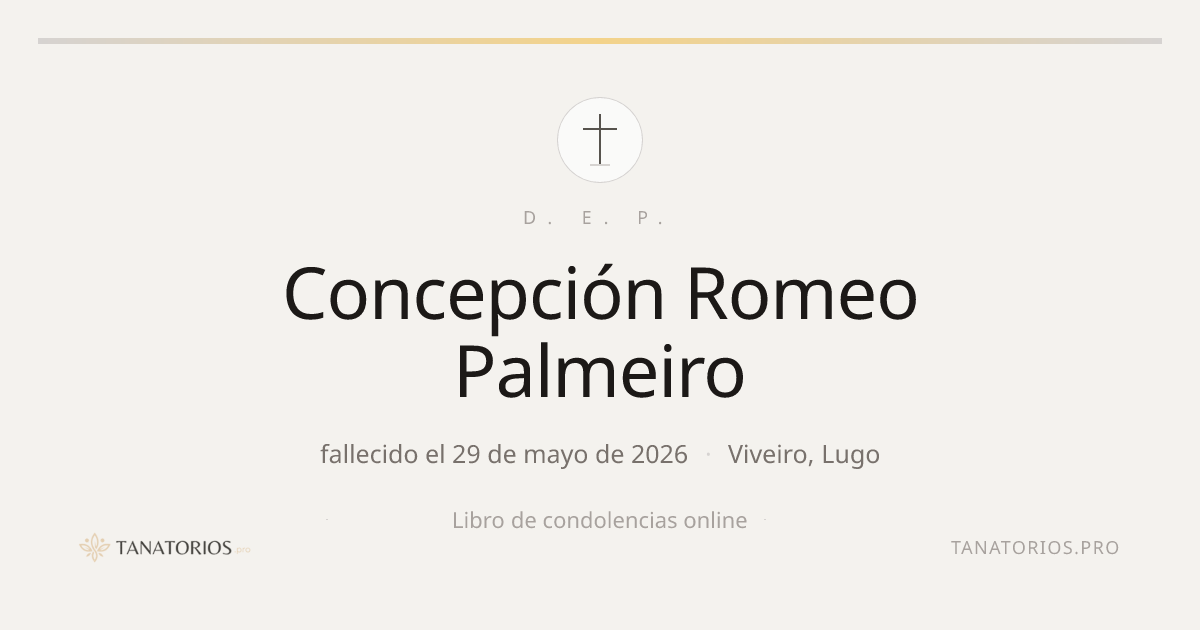 Memorial de Concepción Romeo Palmeiro