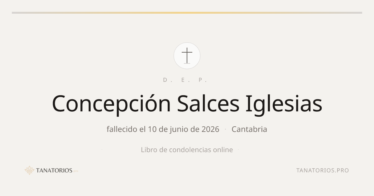 Memorial de Concepción Salces Iglesias