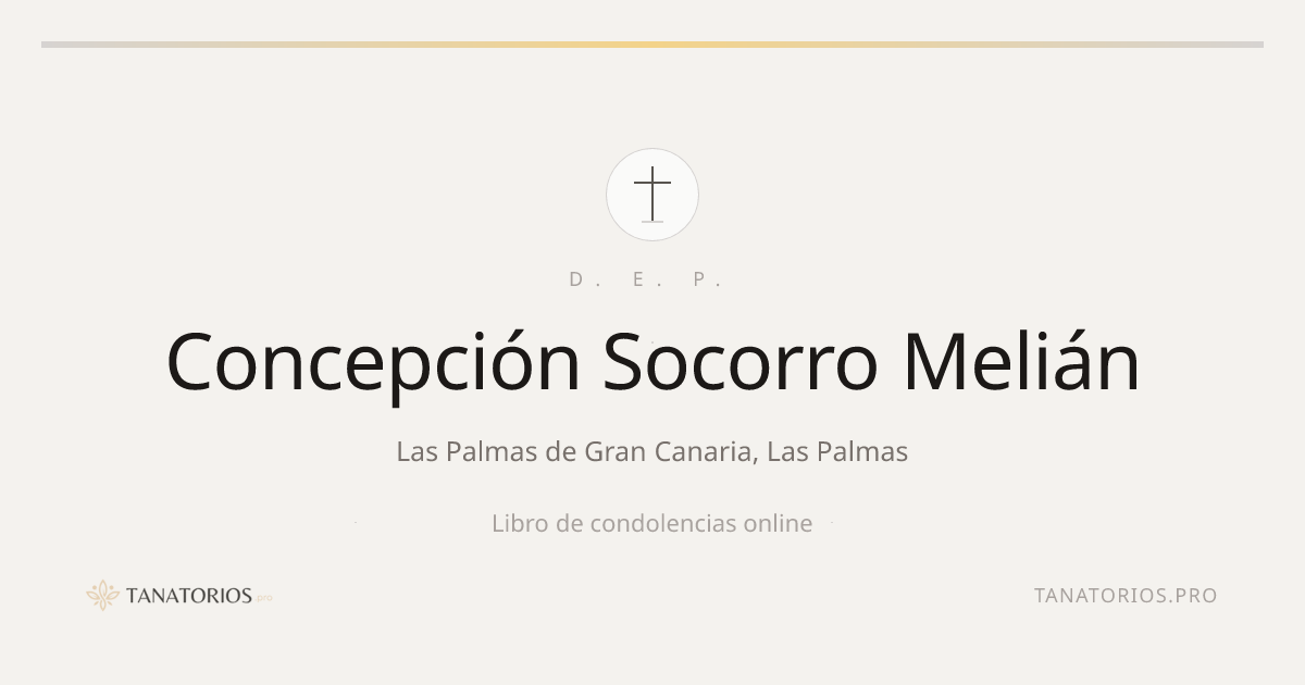Memorial de Concepción Socorro Melián