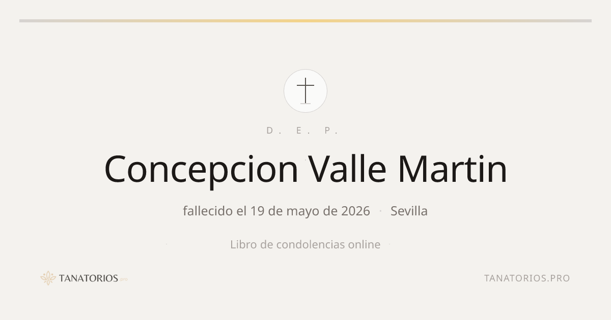 Memorial de Concepcion Valle Martin