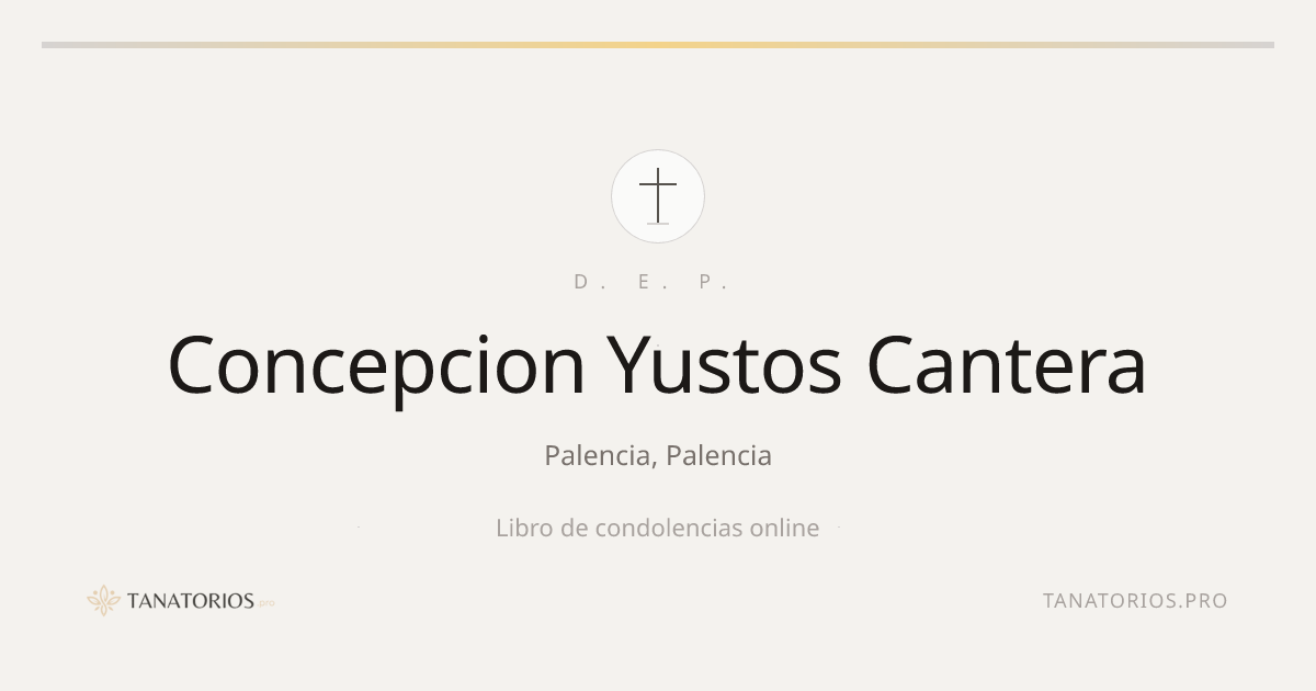 Memorial de Concepcion Yustos Cantera