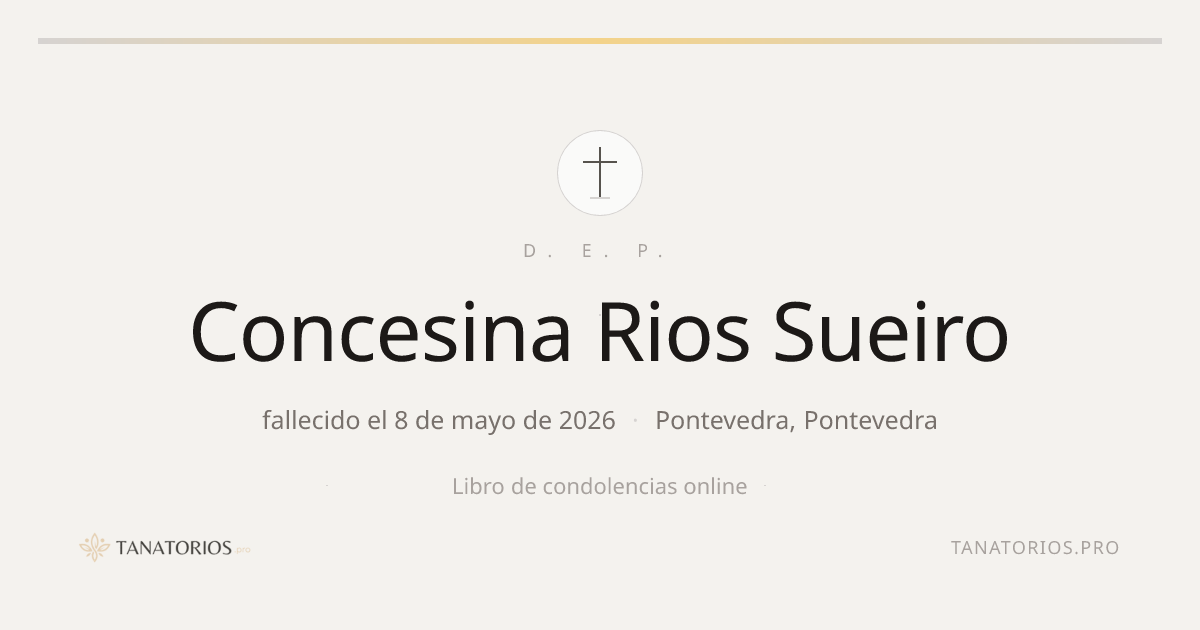 Memorial de Concesina Rios Sueiro