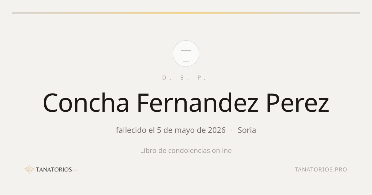 Memorial de Concha Fernandez Perez