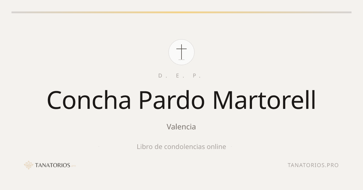 Memorial de Concha Pardo Martorell
