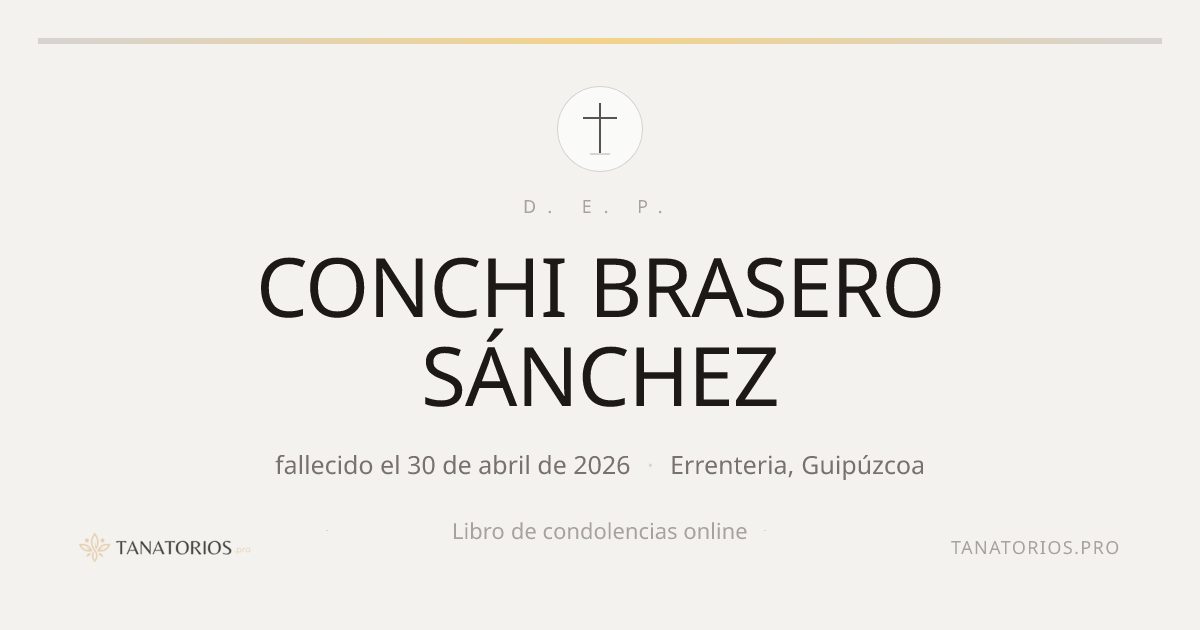 Memorial de CONCHI BRASERO SÁNCHEZ