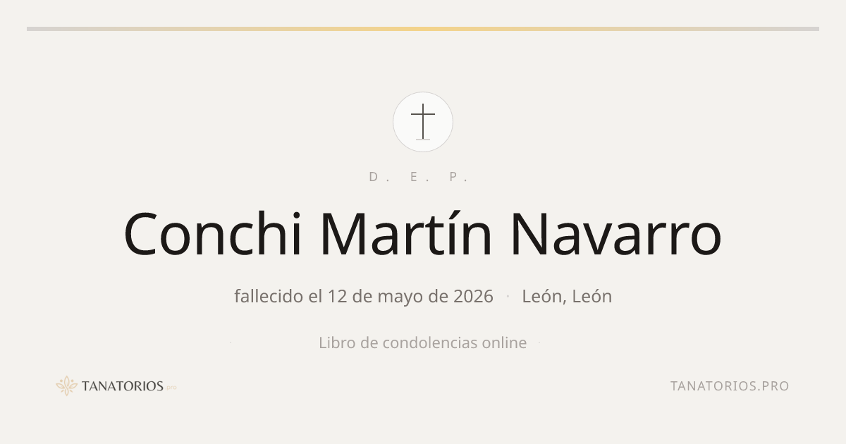 Memorial de Conchi Martín Navarro