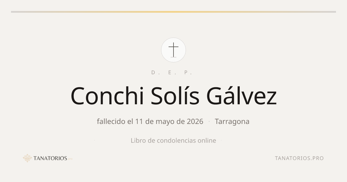 Memorial de Conchi Solís Gálvez