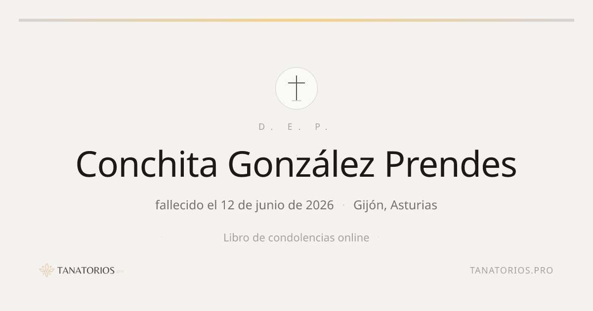 Memorial de Conchita González Prendes