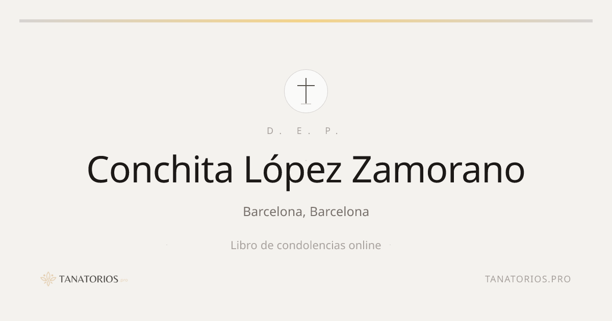 Memorial de Conchita López Zamorano
