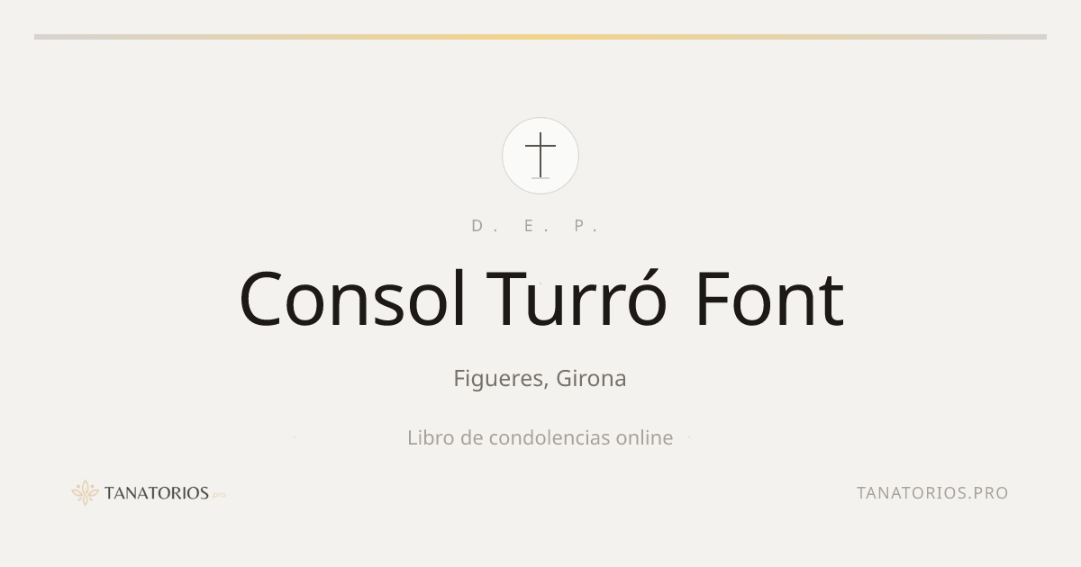 Memorial de Consol Turró Font