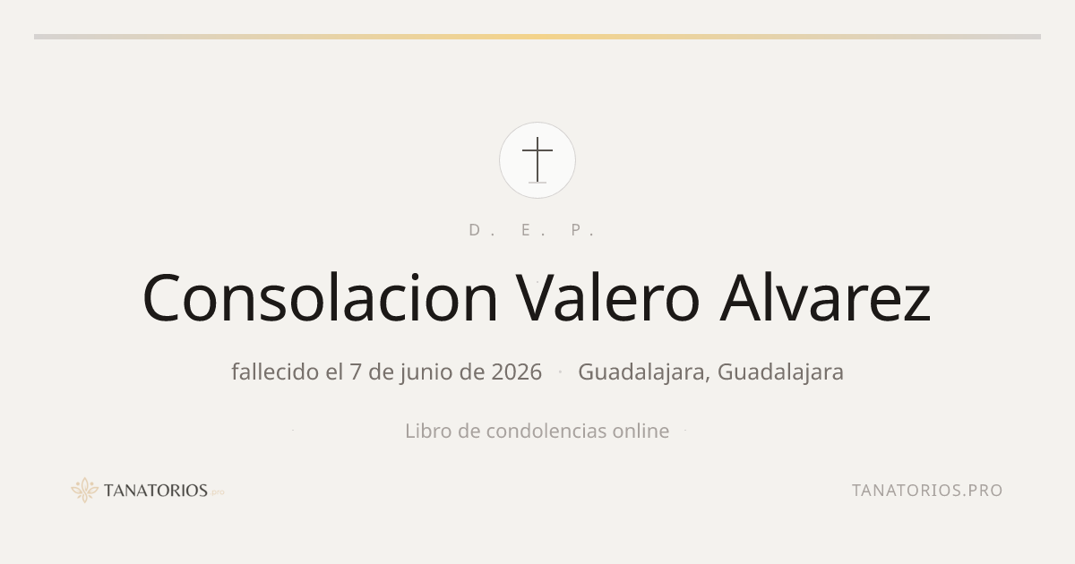 Memorial de Consolacion Valero Alvarez