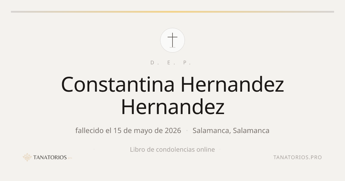 Memorial de Constantina Hernandez Hernandez