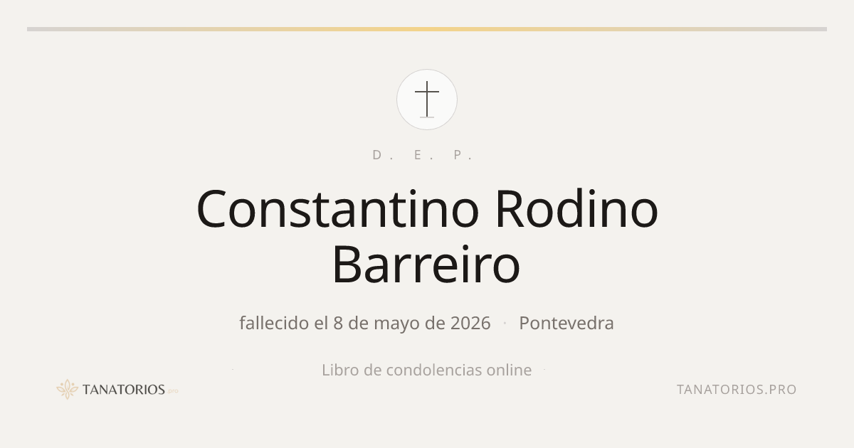 Memorial de Constantino Rodino Barreiro