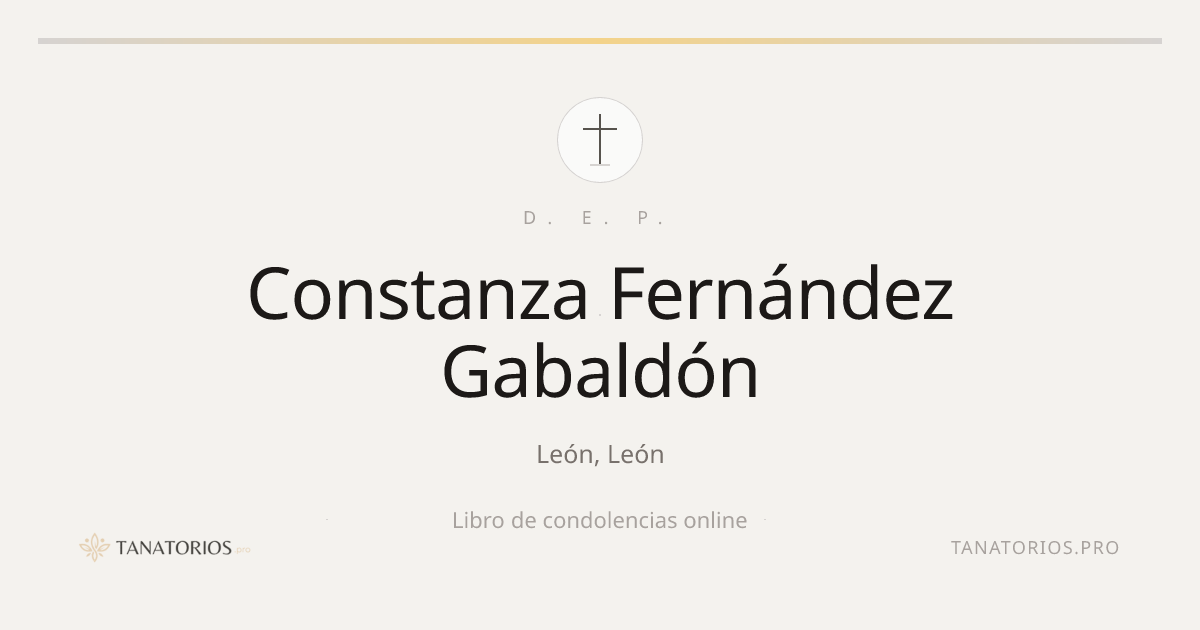 Memorial de Constanza Fernández Gabaldón