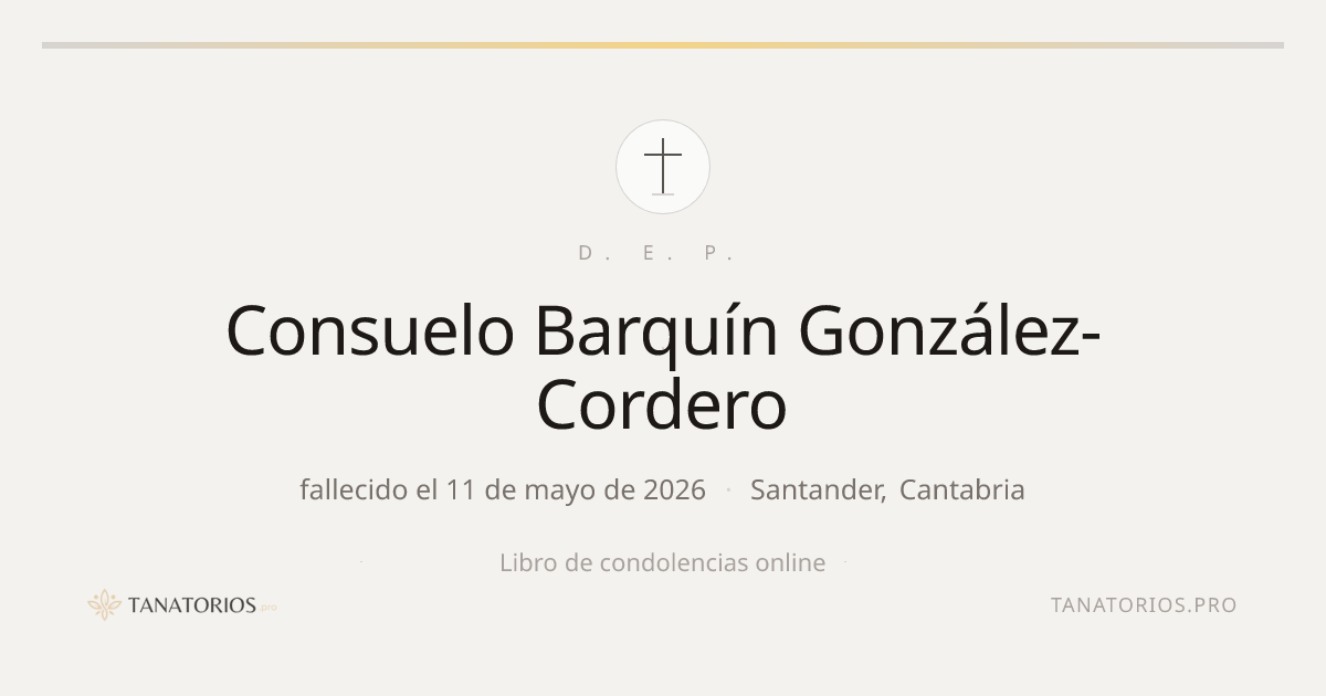 Memorial de Consuelo Barquín González-Cordero