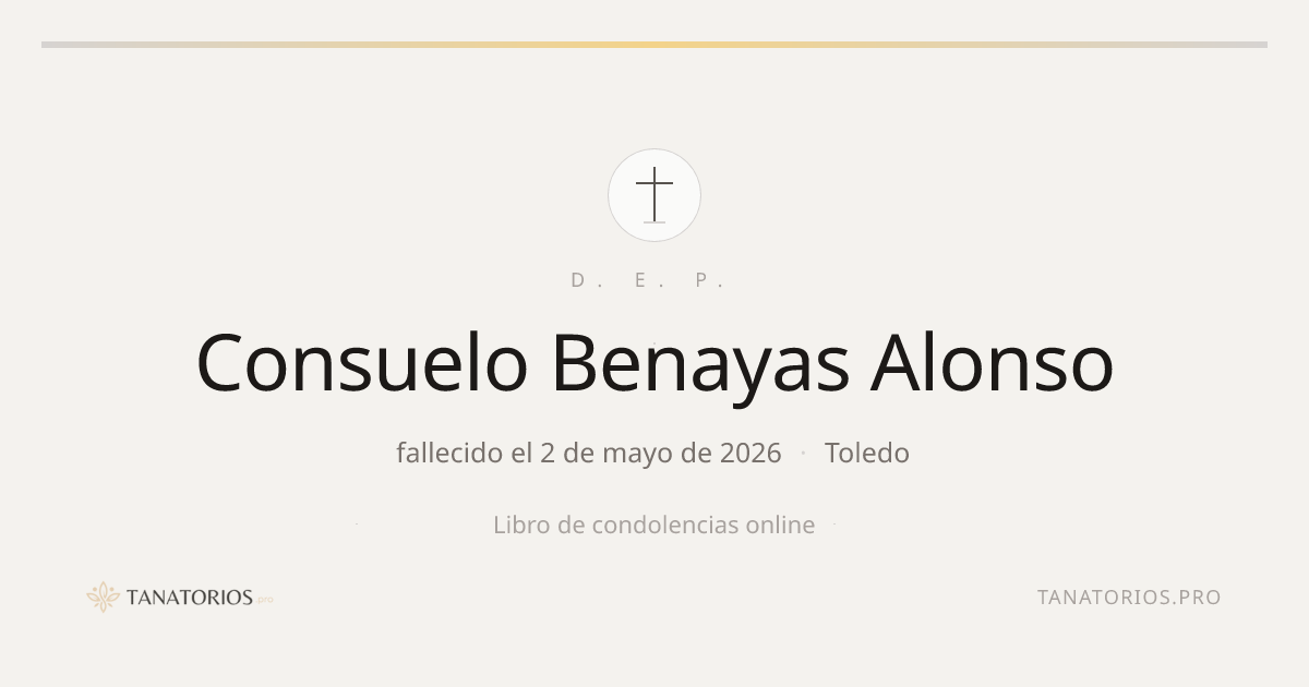Memorial de Consuelo Benayas Alonso