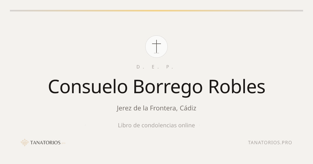Memorial de Consuelo Borrego Robles