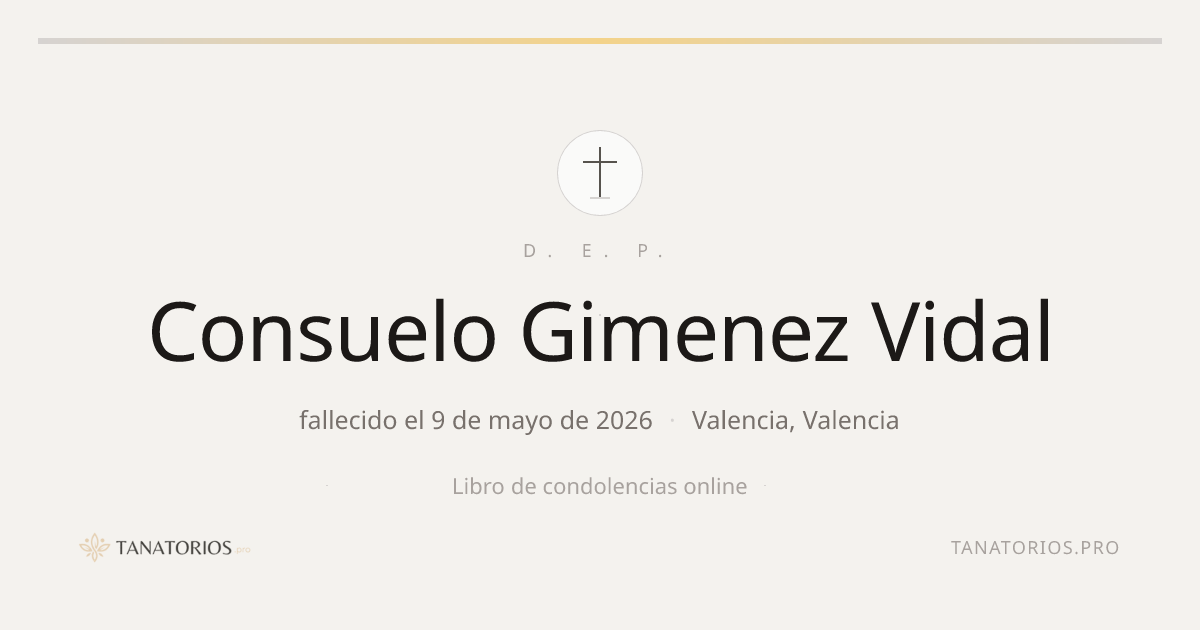 Memorial de Consuelo Gimenez Vidal