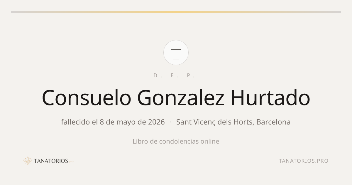 Memorial de Consuelo Gonzalez Hurtado