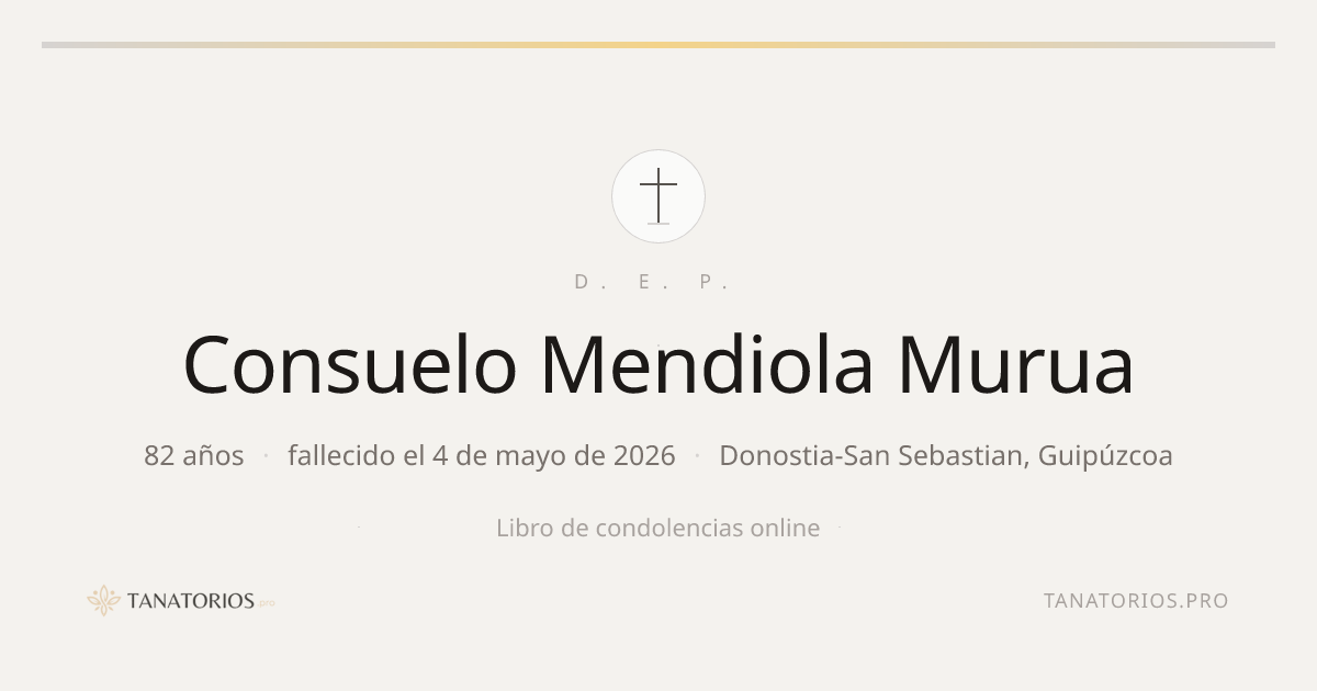 Memorial de Consuelo Mendiola Murua