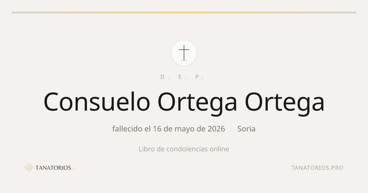 Memorial de Consuelo Ortega Ortega