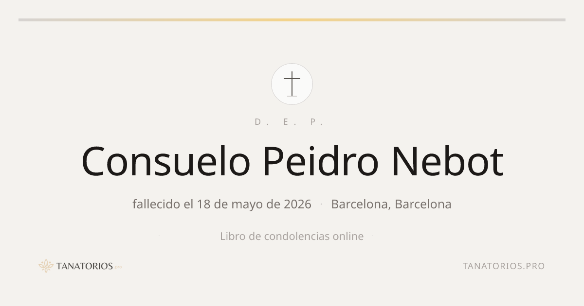 Memorial de Consuelo Peidro Nebot