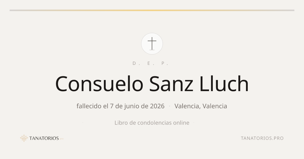 Memorial de Consuelo Sanz Lluch