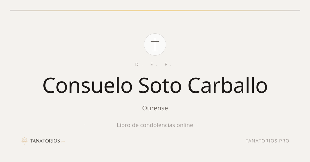 Memorial de Consuelo Soto Carballo