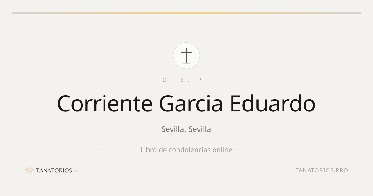 Memorial de Corriente Garcia Eduardo