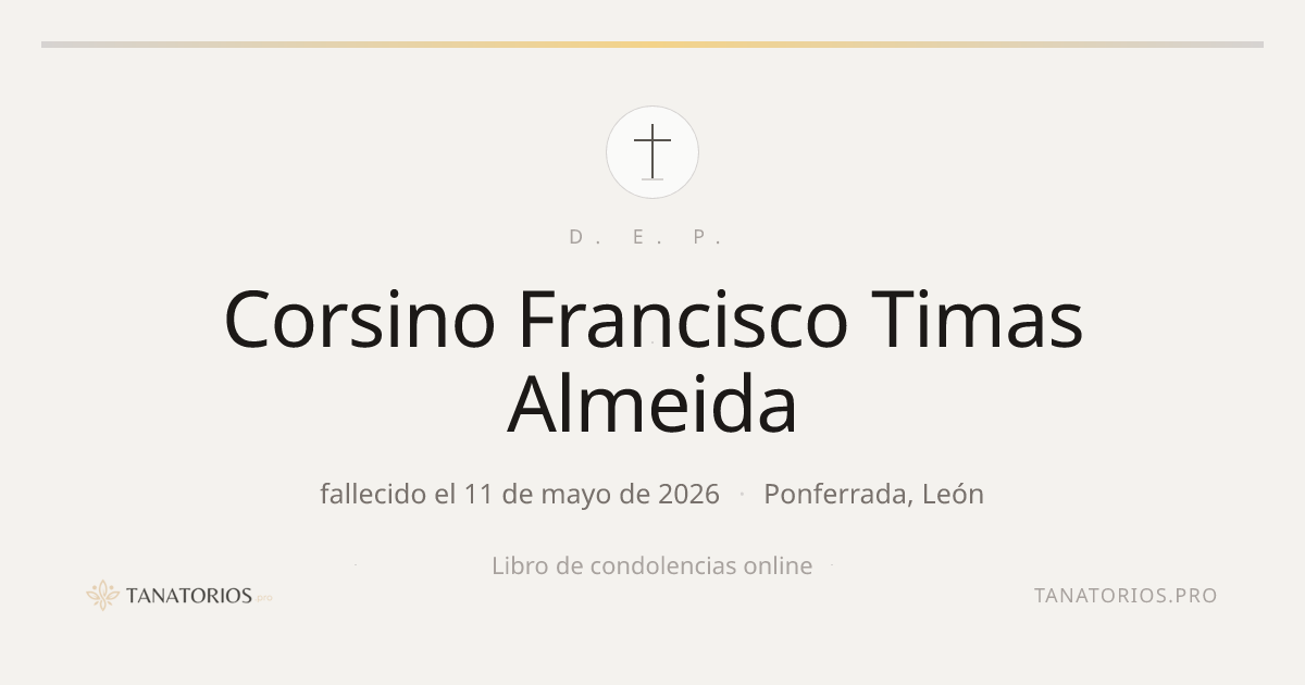 Memorial de Corsino Francisco Timas Almeida