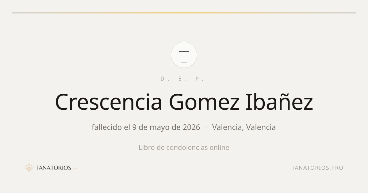Memorial de Crescencia Gomez Ibañez