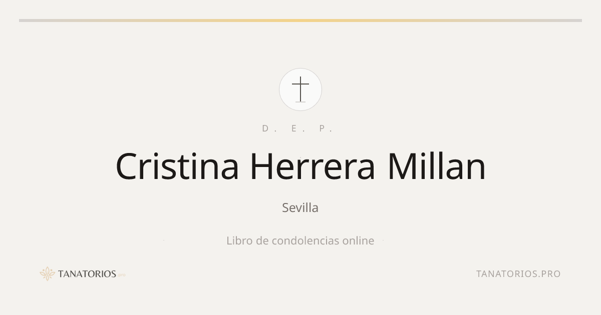 Memorial de Cristina Herrera Millan