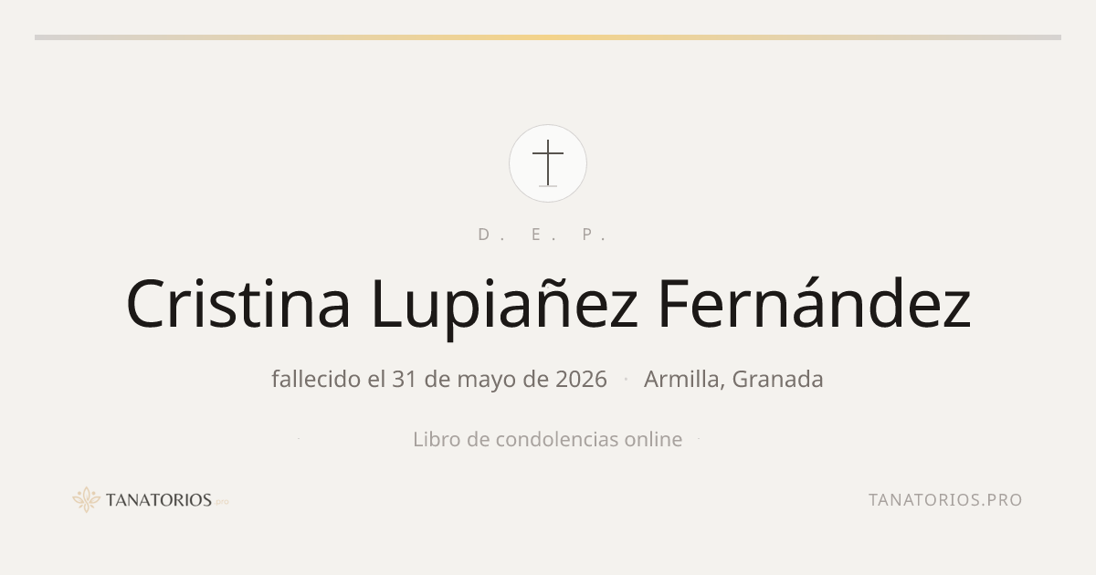 Memorial de Cristina Lupiañez Fernández