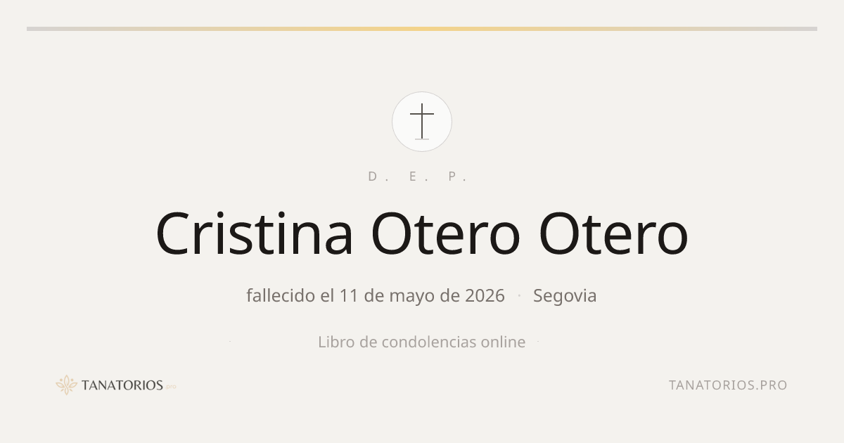 Memorial de Cristina Otero Otero