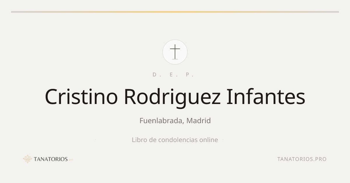 Memorial de Cristino Rodriguez Infantes