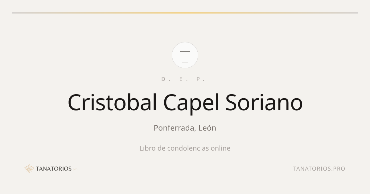 Memorial de Cristobal Capel Soriano