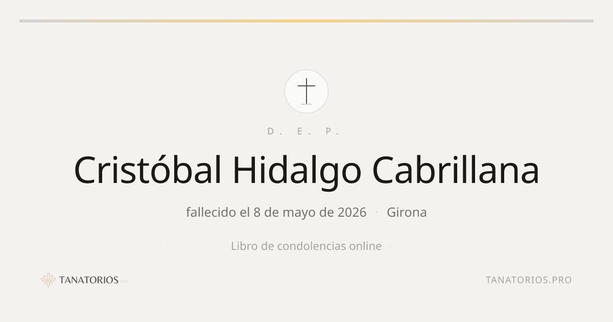 Memorial de Cristóbal Hidalgo Cabrillana