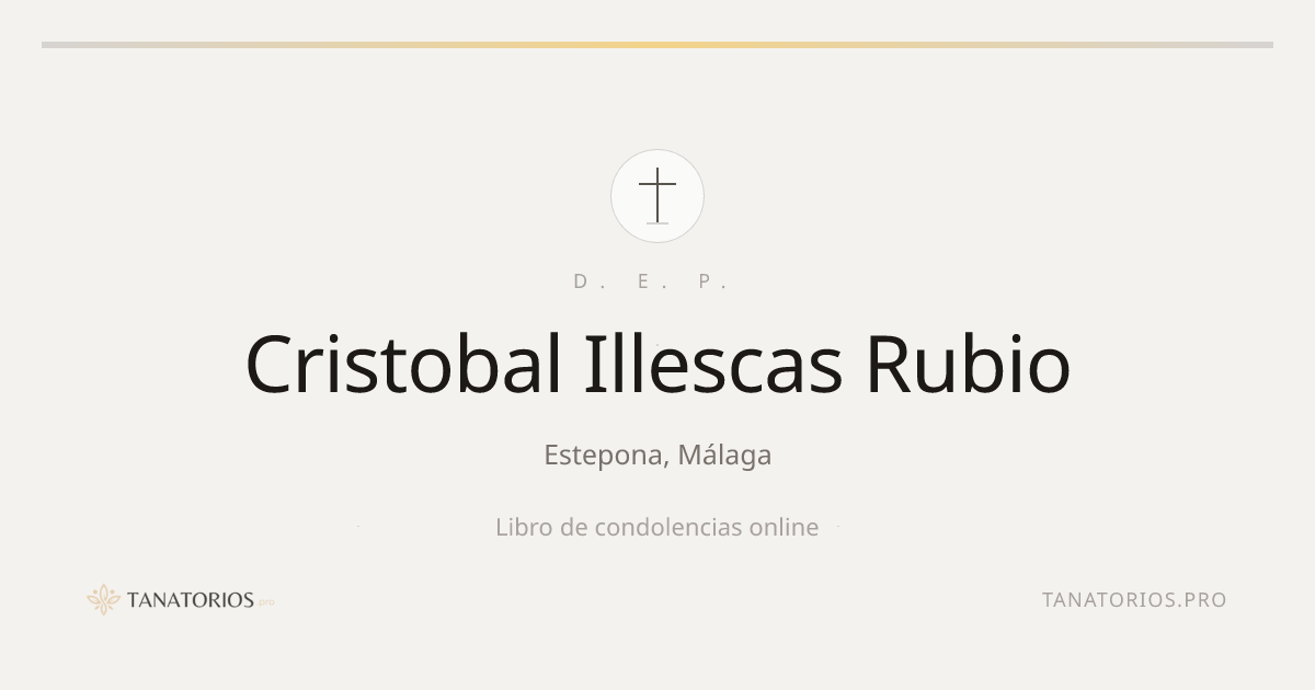 Memorial de Cristobal Illescas Rubio