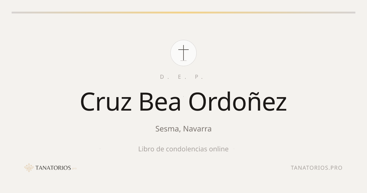 Memorial de Cruz Bea Ordoñez