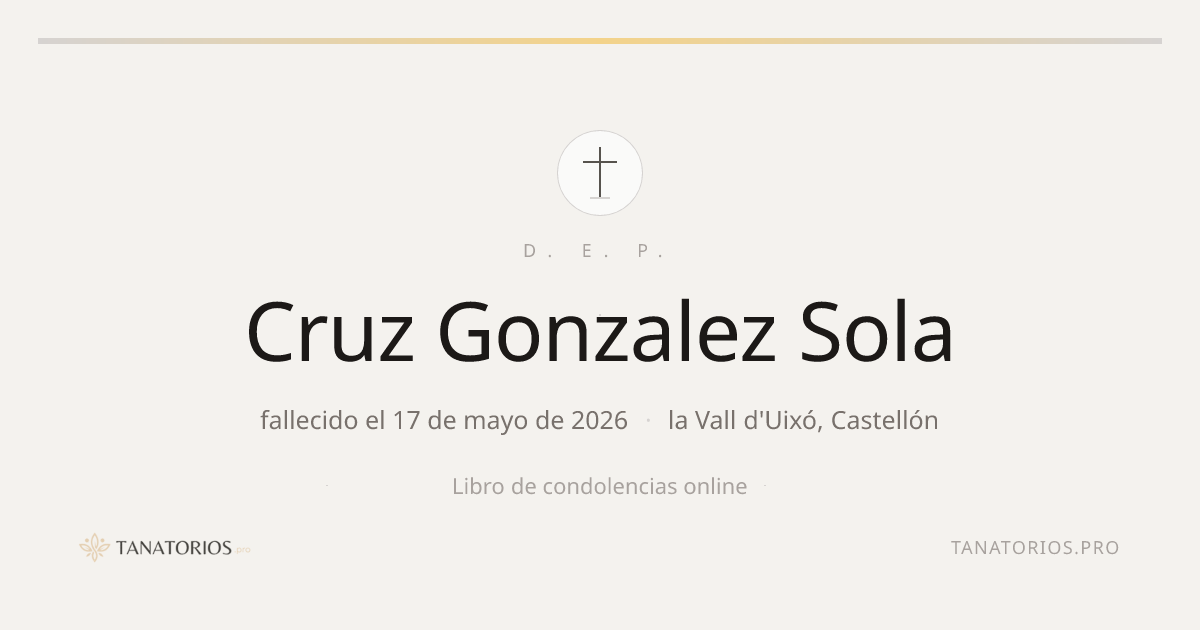 Memorial de Cruz Gonzalez Sola