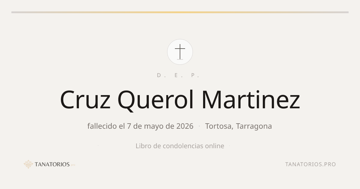Memorial de Cruz Querol Martinez