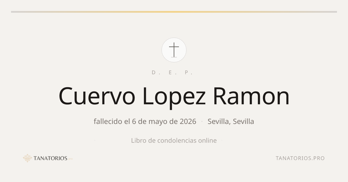 Memorial de Cuervo Lopez Ramon