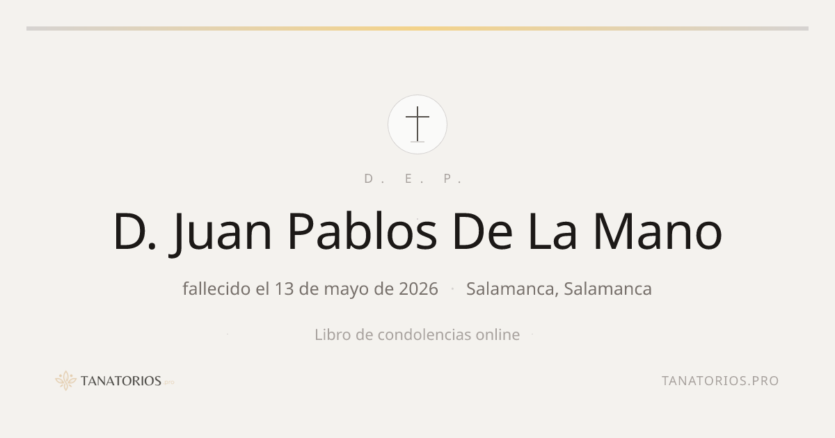 Memorial de D. Juan Pablos De La Mano